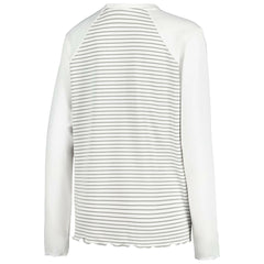 Cleveland Browns Antigua Women's Maverick Waffle Henley Long Sleeve T-Shirt White - NFL