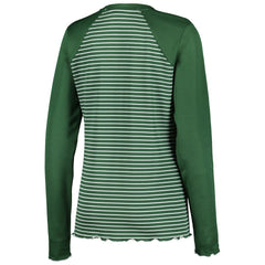 Green Bay Packers Antigua Women's Maverick Waffle Henley Long Sleeve T-Shirt Green - NFL