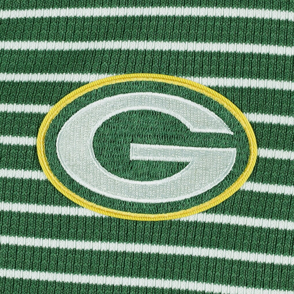 Green Bay Packers Antigua Women's Maverick Waffle Henley Long Sleeve T-Shirt Green - NFL