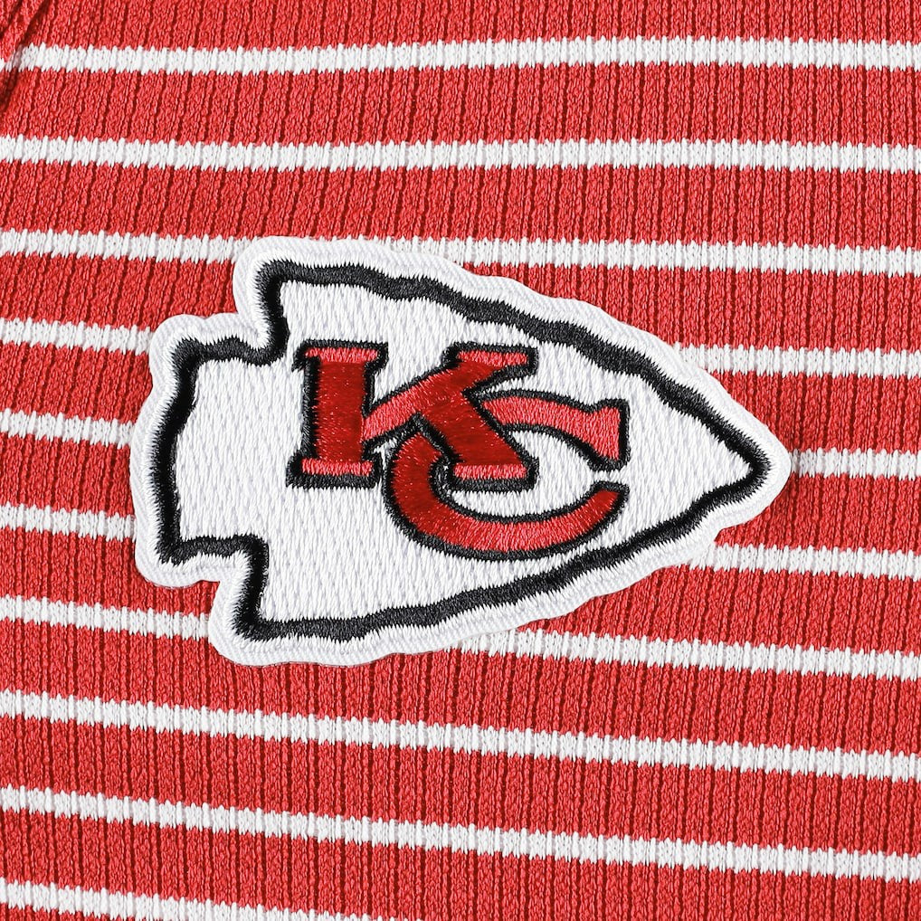 Kansas City Chiefs Antigua Women's Maverick Waffle Henley Long Sleeve T-Shirt Red - NFL