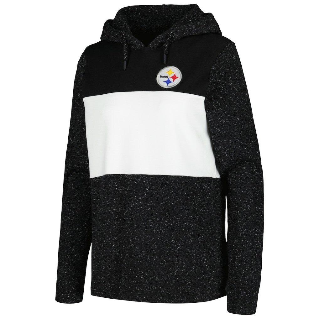 Pittsburgh Steelers Antigua Women's Wicket Pullover Hoodie Black - NFL