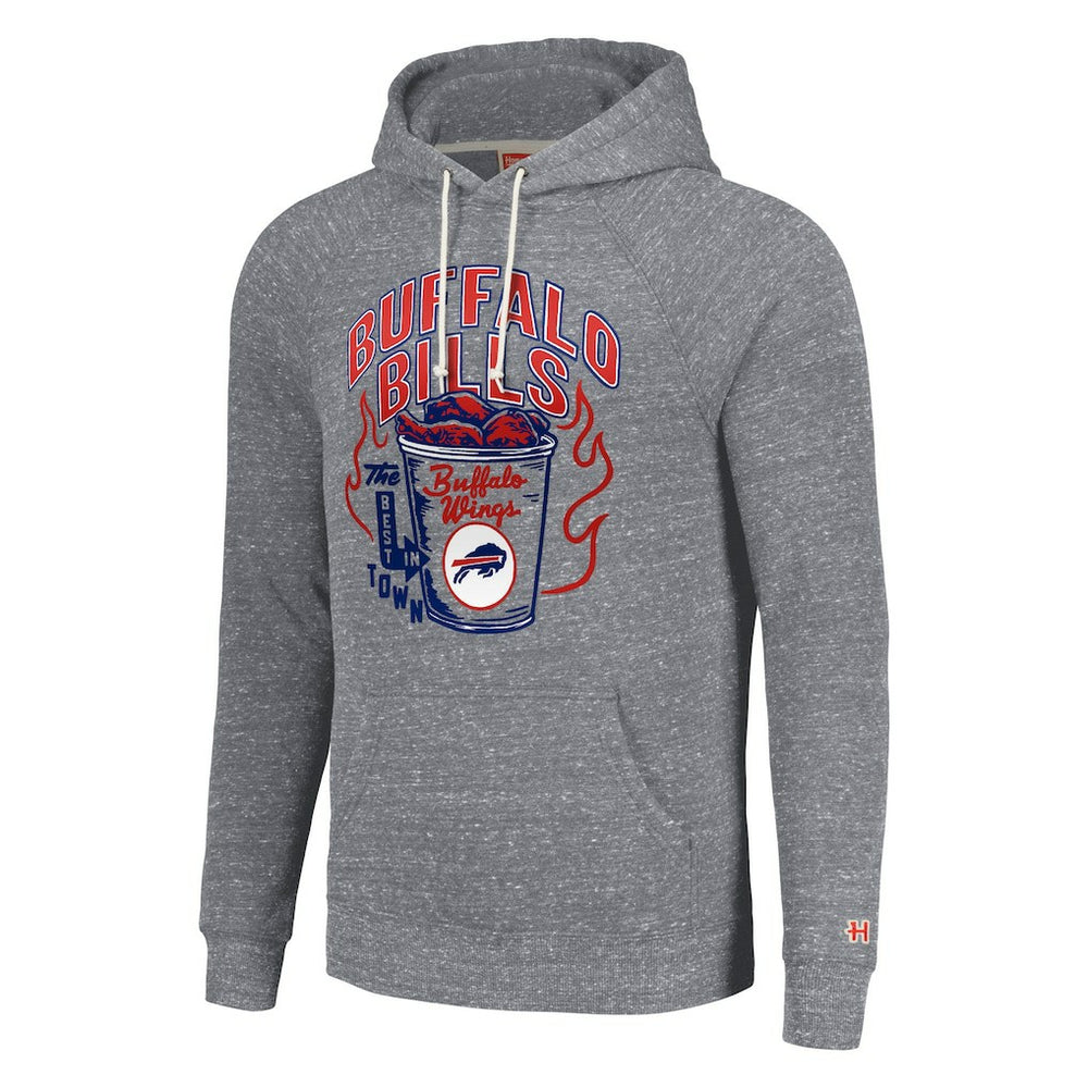 Buffalo Bills Homage Unisex NFL x Guy Fieri’s Flavortown Tri-Blend Pullover Hoodie Gray - NFL