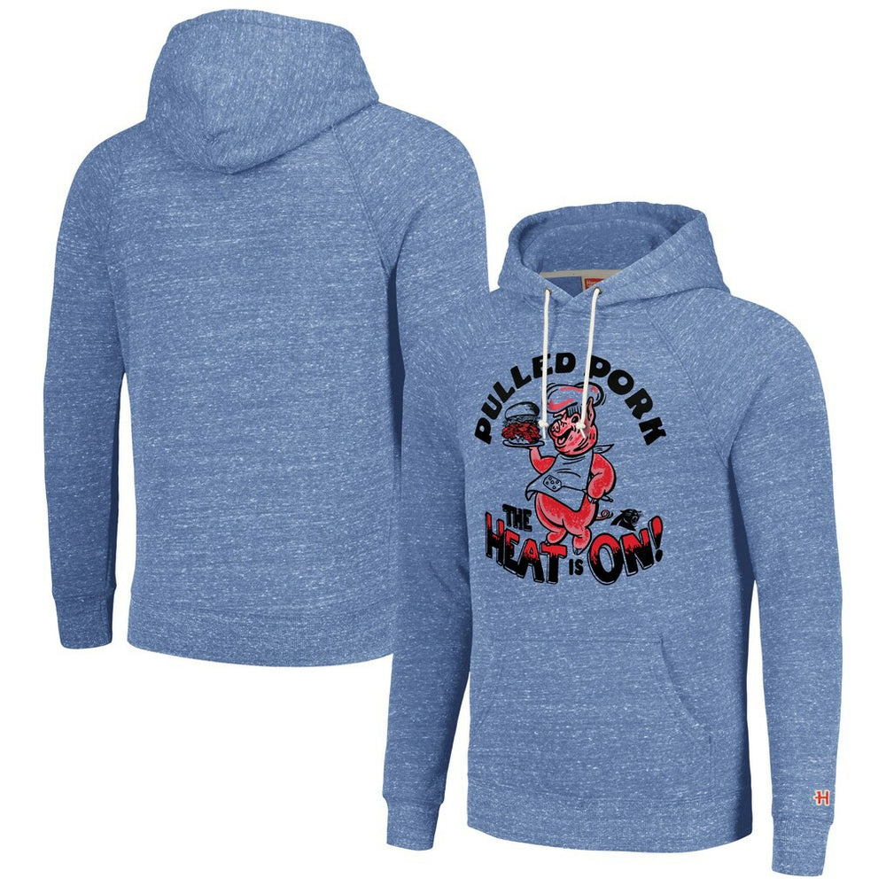 Carolina Panthers Homage Unisex NFL x Guy Fieri’s Flavortown Tri-Blend Pullover Hoodie Light Blue - NFL