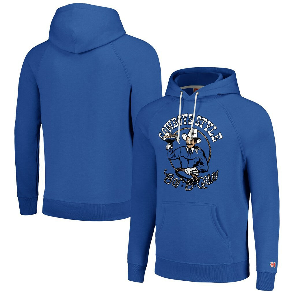 Dallas Cowboys Homage Unisex NFL x Guy Fieri’s Flavortown Tri-Blend Pullover Hoodie Royal - NFL