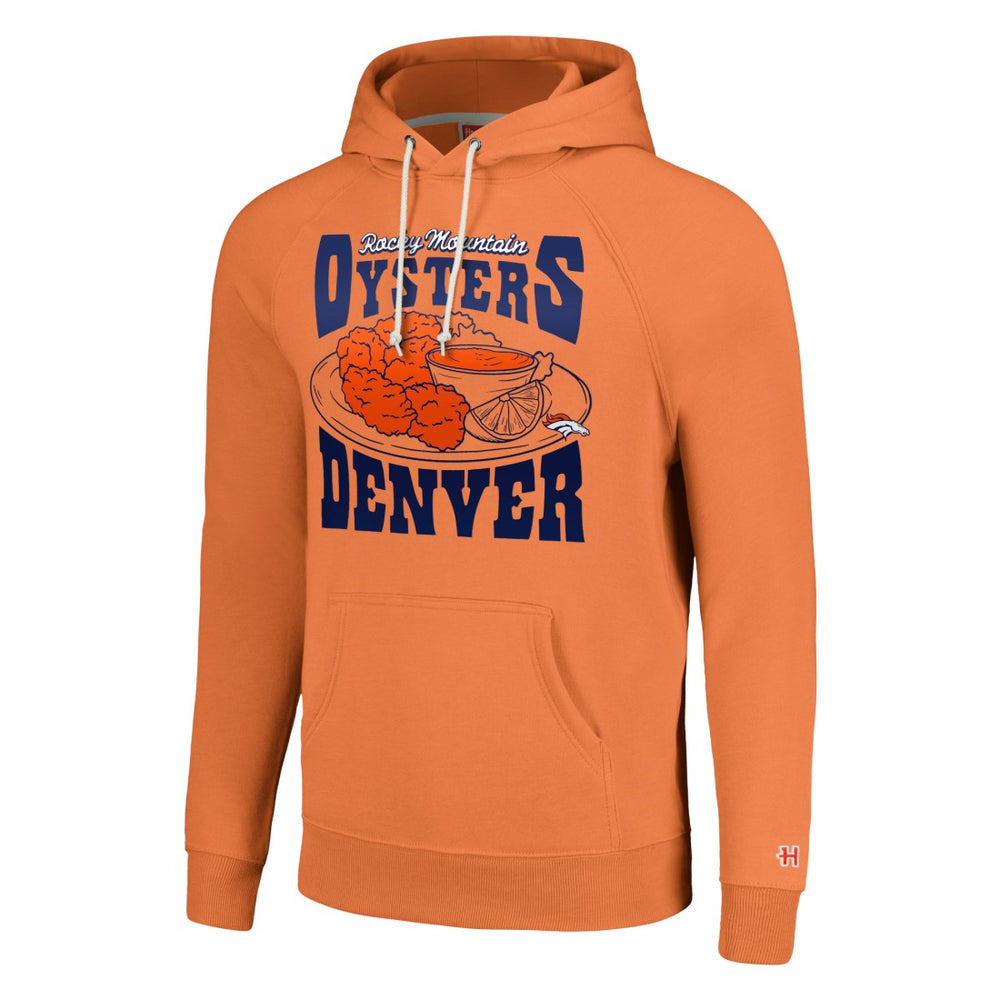 Denver Broncos Homage Unisex NFL x Guy Fieri’s Flavortown Tri-Blend Pullover Hoodie Orange - NFL