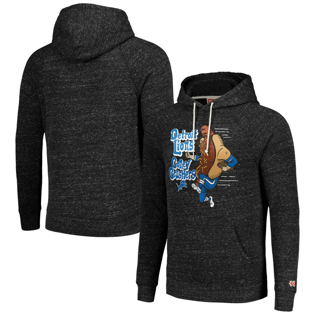Detroit Lions Homage Unisex NFL x Guy Fieri’s Flavortown Tri-Blend Pullover Hoodie Charcoal - NFL