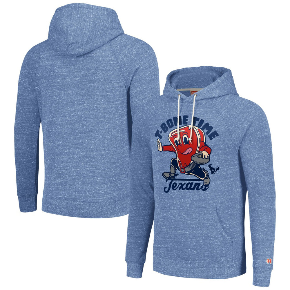 Houston Texans Homage Unisex NFL x Guy Fieri’s Flavortown Tri-Blend Pullover Hoodie Light Blue - NFL