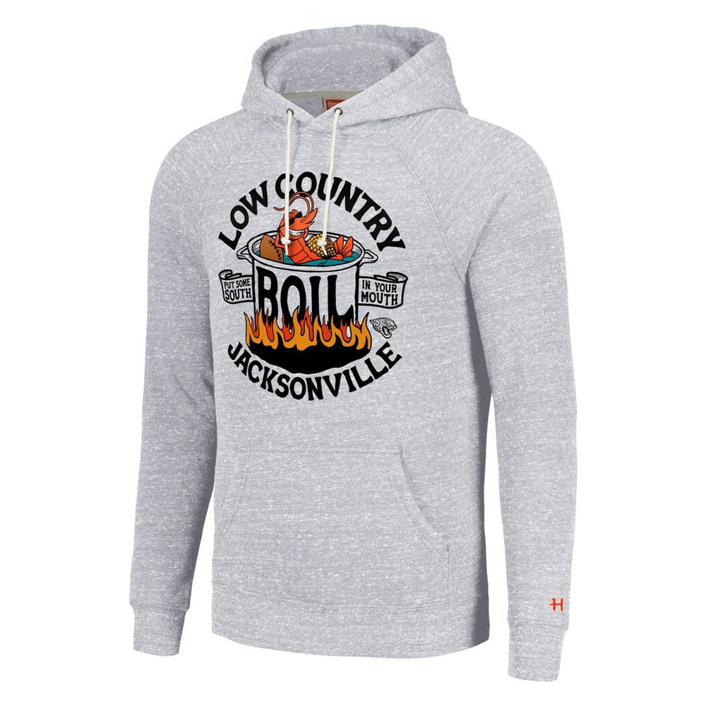 Jacksonville Jaguars Homage Unisex NFL x Guy Fieri’s Flavortown Tri-Blend Pullover Hoodie Ash - NFL