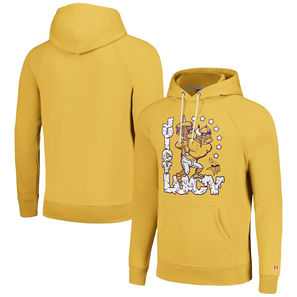 Minnesota Vikings Homage Unisex NFL x Guy Fieri’s Flavortown Tri-Blend Pullover Hoodie Gold - NFL