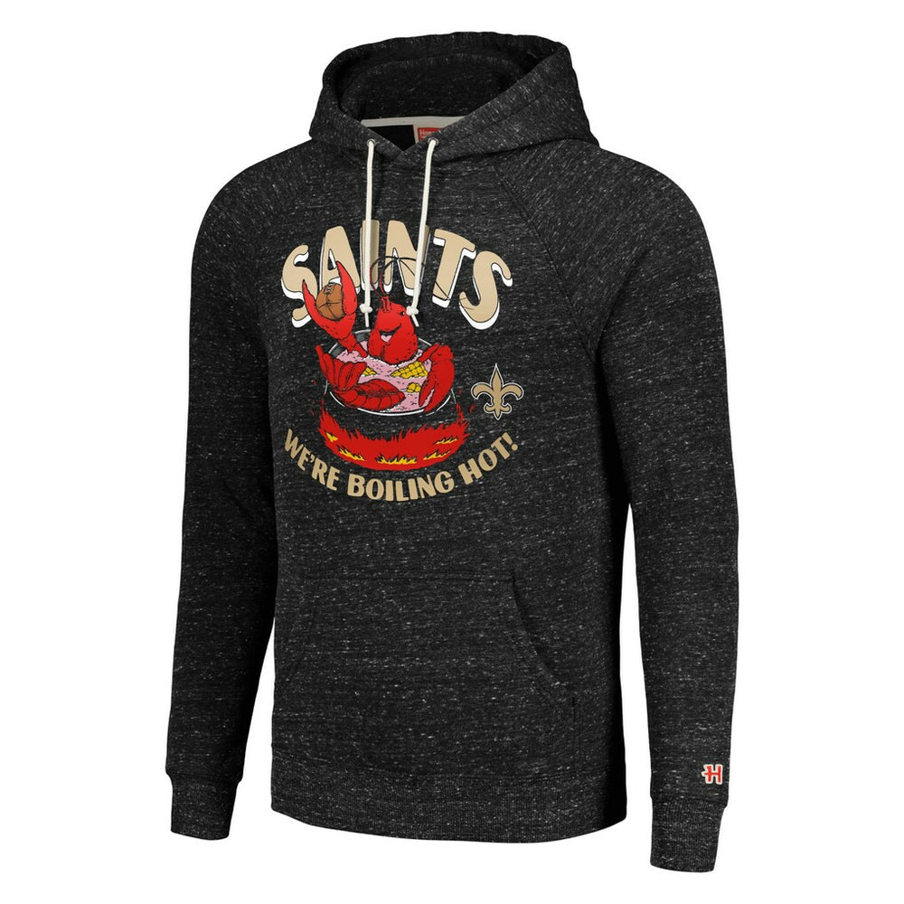 New Orleans Saints Homage Unisex NFL x Guy Fieri’s Flavortown Tri-Blend Pullover Hoodie Charcoal - NFL