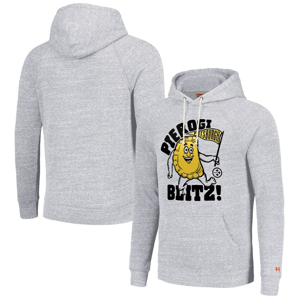 Pittsburgh Steelers Homage Unisex NFL x Guy Fieri’s Flavortown Tri-Blend Pullover Hoodie Ash - NFL