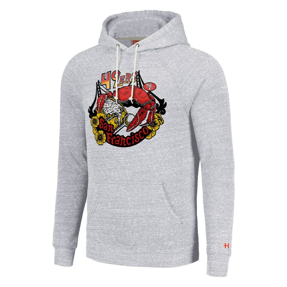 San Francisco 49ers Homage Unisex NFL x Guy Fieri’s Flavortown Tri-Blend Pullover Hoodie Ash - NFL