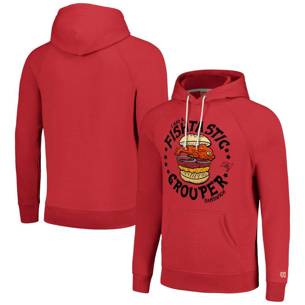 Tampa Bay Buccaneers Homage Unisex NFL x Guy Fieri’s Flavortown Tri-Blend Pullover Hoodie Red - NFL