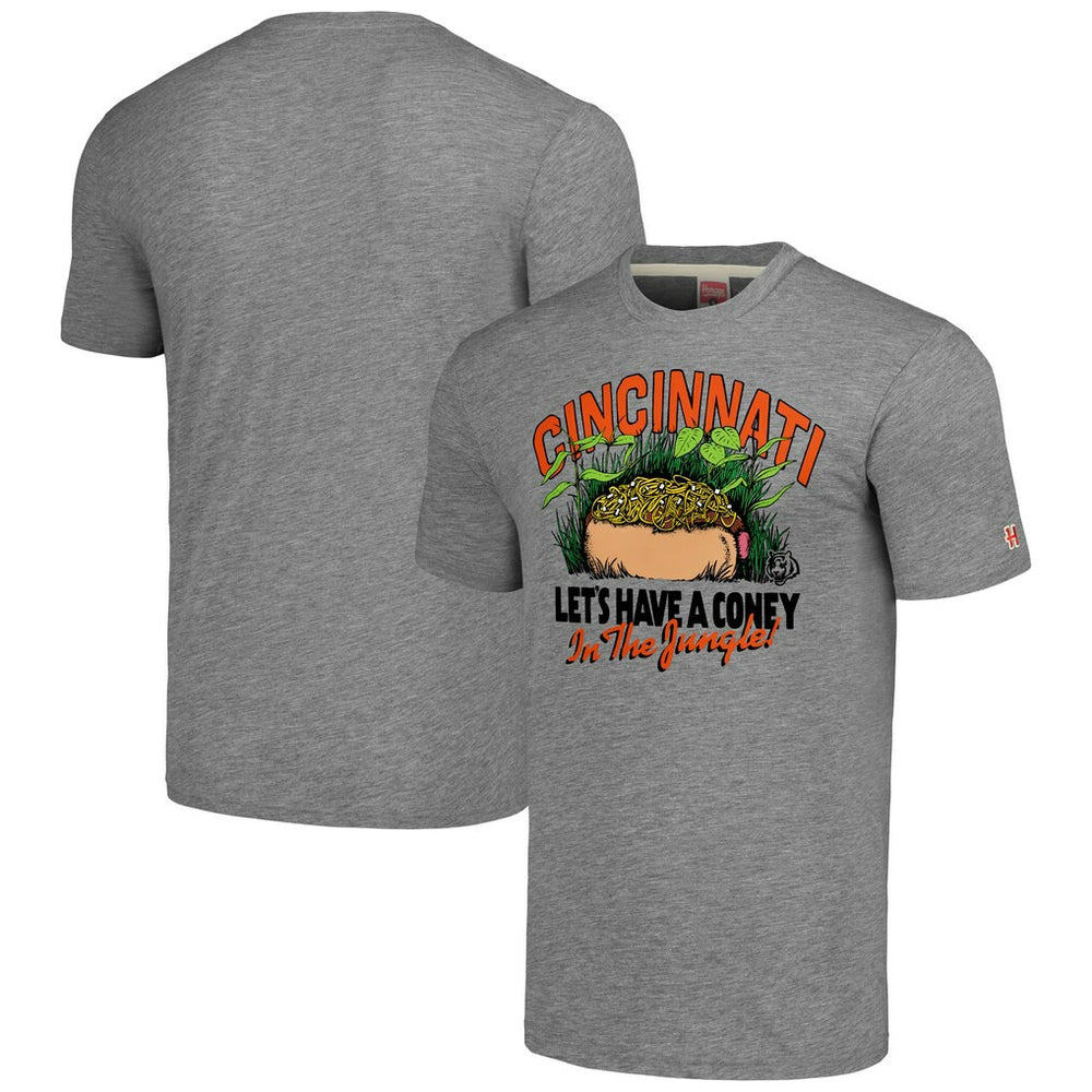 Cincinnati Bengals Homage Unisex NFL x Guy Fieri’s Flavortown Tri-Blend T-Shirt Gray - NFL