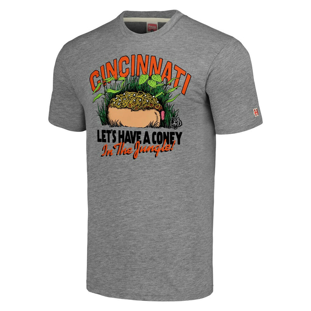 Cincinnati Bengals Homage Unisex NFL x Guy Fieri’s Flavortown Tri-Blend T-Shirt Gray - NFL