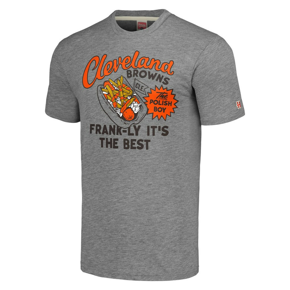 Cleveland Browns Homage Unisex NFL x Guy Fieri’s Flavortown Tri-Blend T-Shirt Gray - NFL