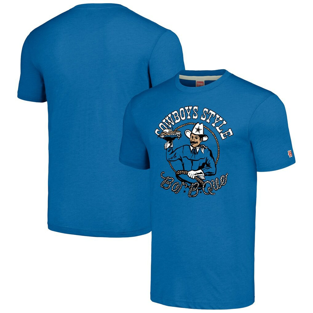 Dallas Cowboys Homage Unisex NFL x Guy Fieri’s Flavortown Tri-Blend T-Shirt Royal - NFL