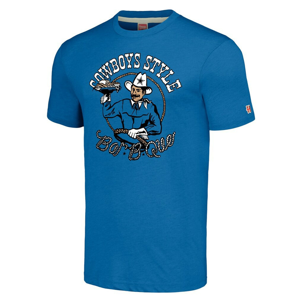 Dallas Cowboys Homage Unisex NFL x Guy Fieri’s Flavortown Tri-Blend T-Shirt Royal - NFL