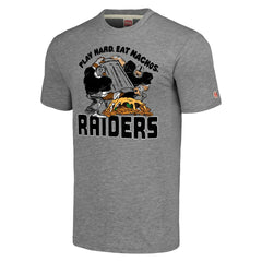 Las Vegas Raiders Homage Unisex NFL x Guy Fieri’s Flavortown Tri-Blend T-Shirt Gray - NFL