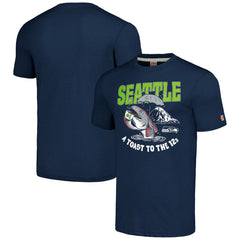 Seattle Seahawks Homage Unisex NFL x Guy Fieri’s Flavortown Tri-Blend T-Shirt Navy - NFL