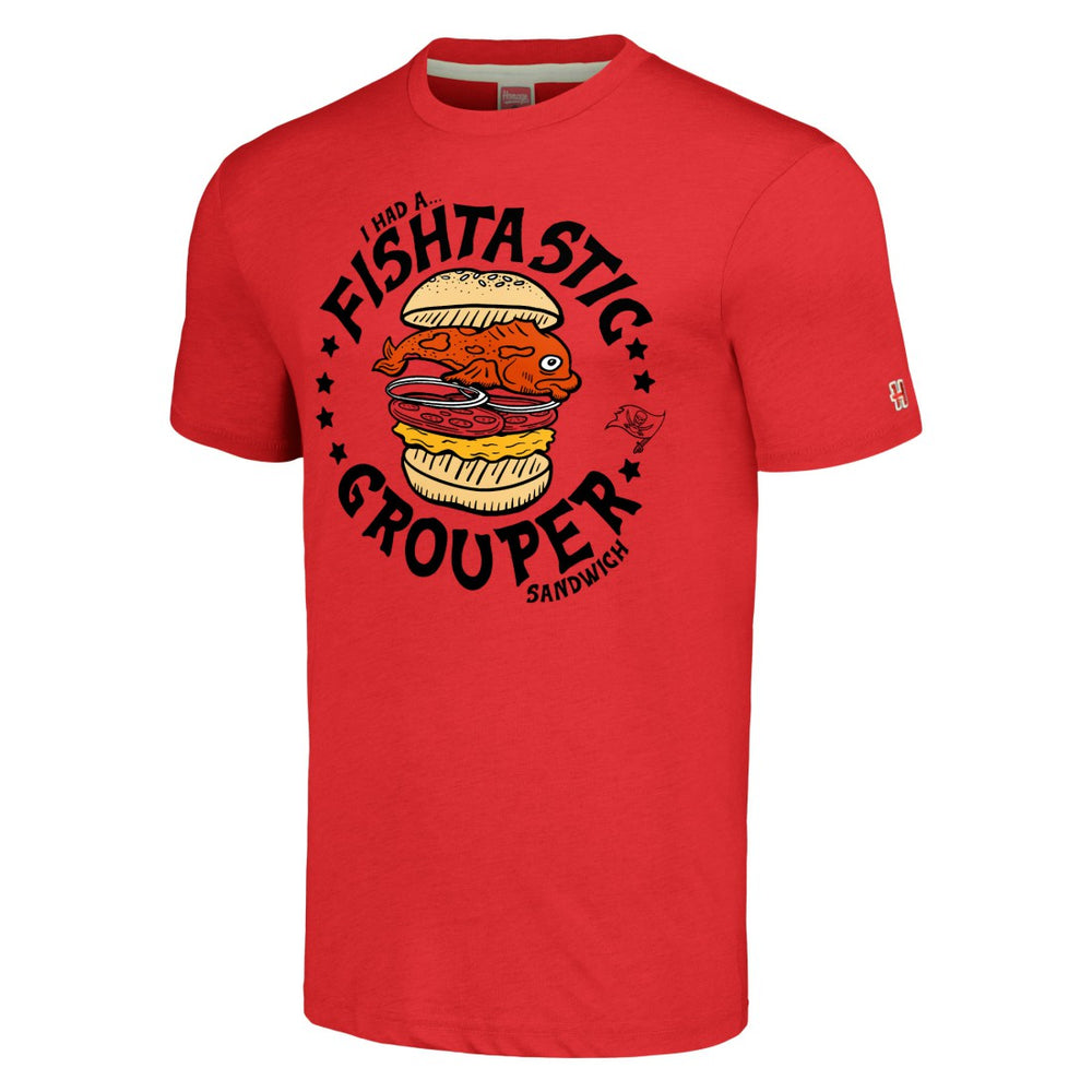 Tampa Bay Buccaneers Homage Unisex NFL x Guy Fieri’s Flavortown Tri-Blend T-Shirt Red - NFL