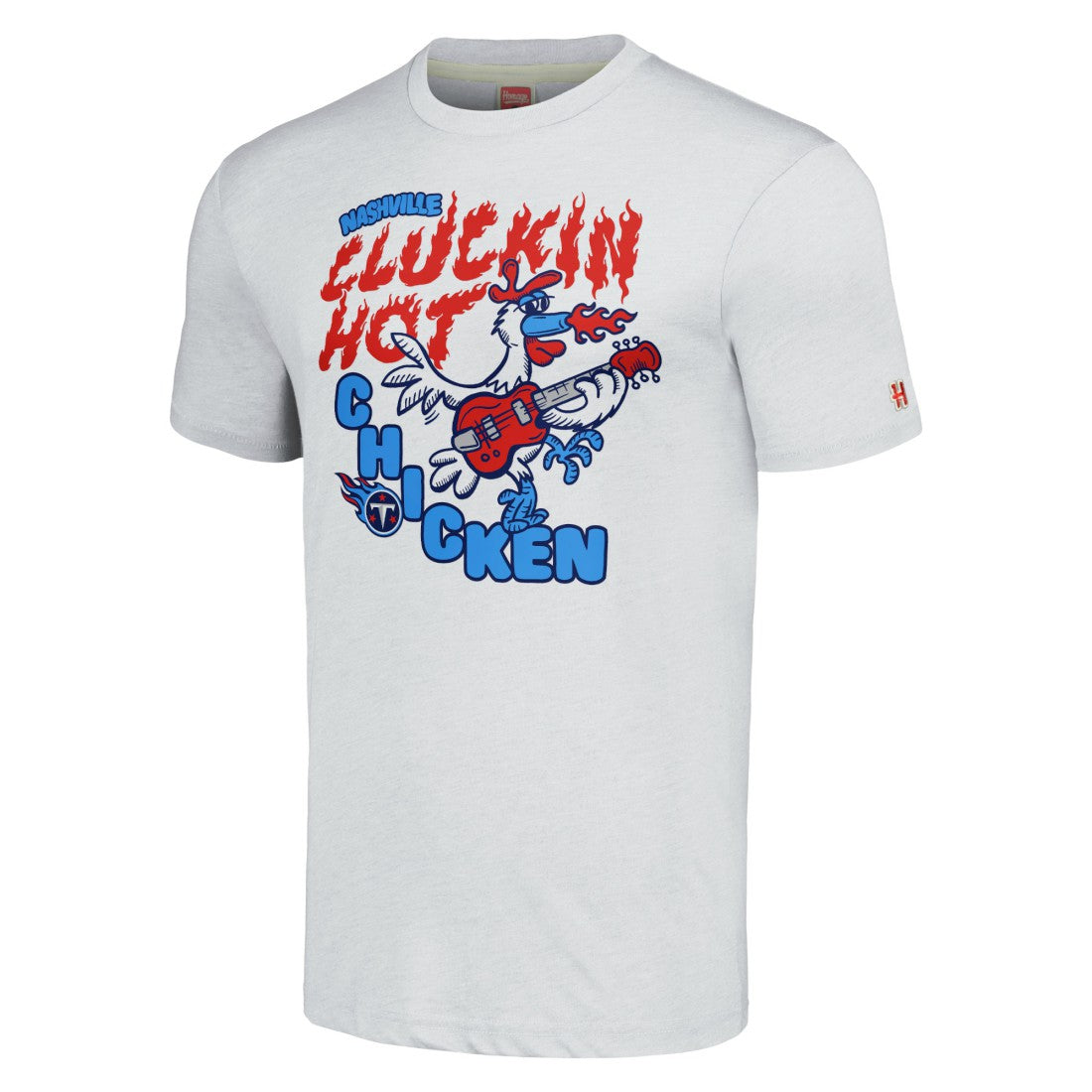 Tennessee Titans Homage Unisex NFL x Guy Fieri’s Flavortown Tri-Blend T-Shirt Ash - NFL
