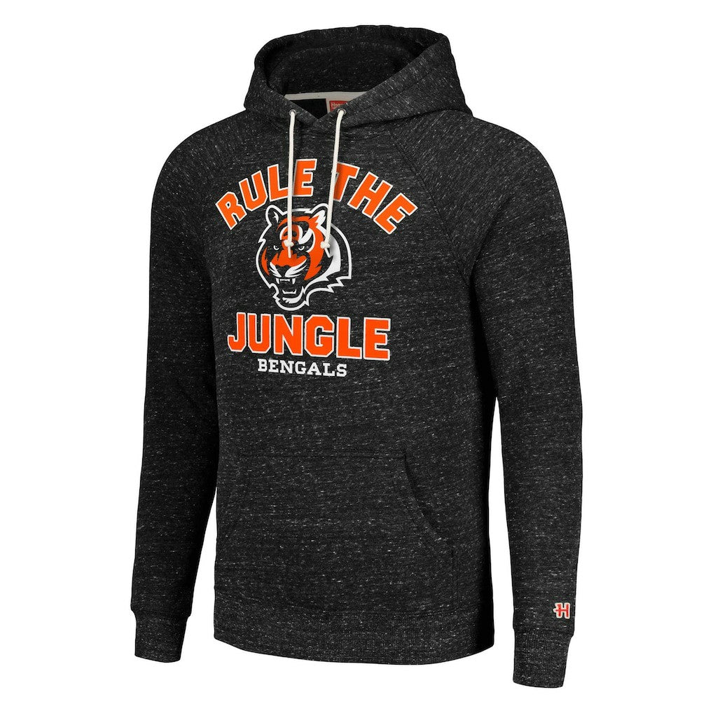Cincinnati Bengals Homage Unisex Hyperlocal Raglan Pullover Hoodie Charcoal - NFL