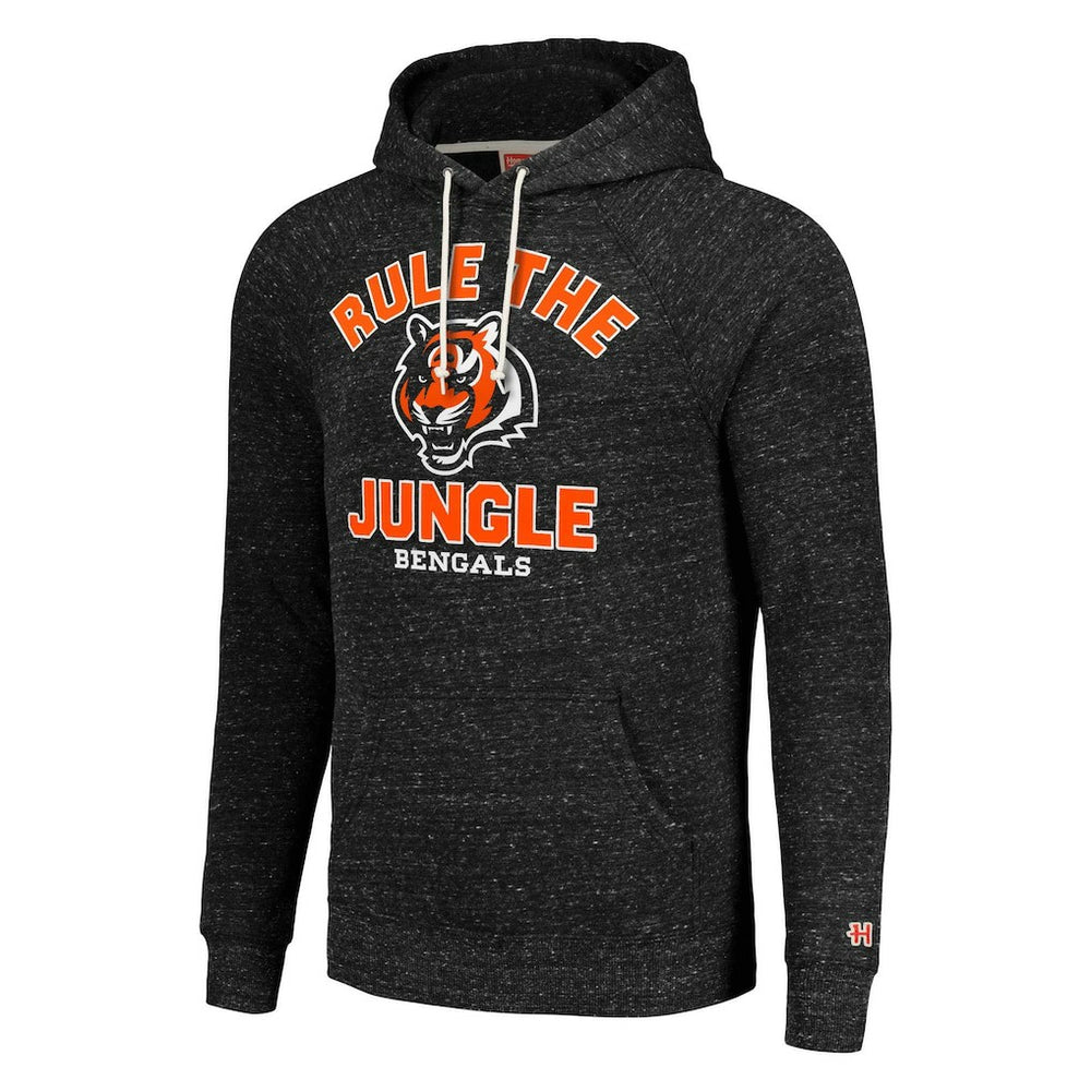 Cincinnati Bengals Homage Unisex Hyperlocal Raglan Pullover Hoodie Charcoal - NFL