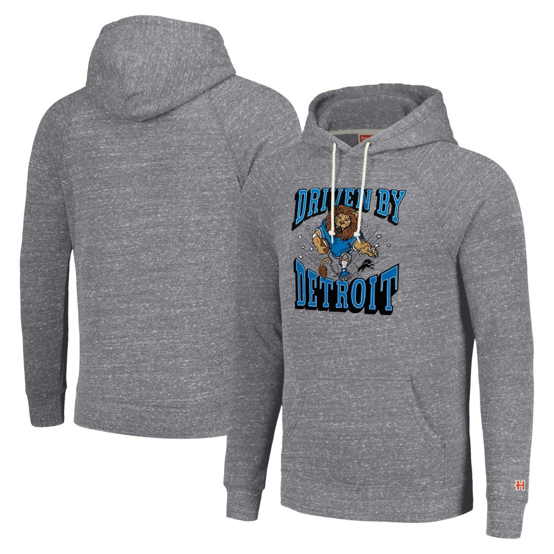 Detroit Lions Homage Unisex Hyperlocal Raglan Pullover Hoodie Gray - NFL