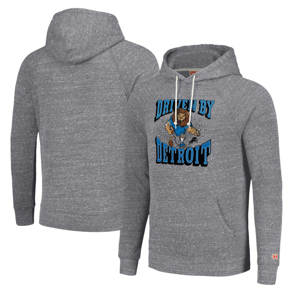Detroit Lions Homage Unisex Hyperlocal Raglan Pullover Hoodie Gray - NFL