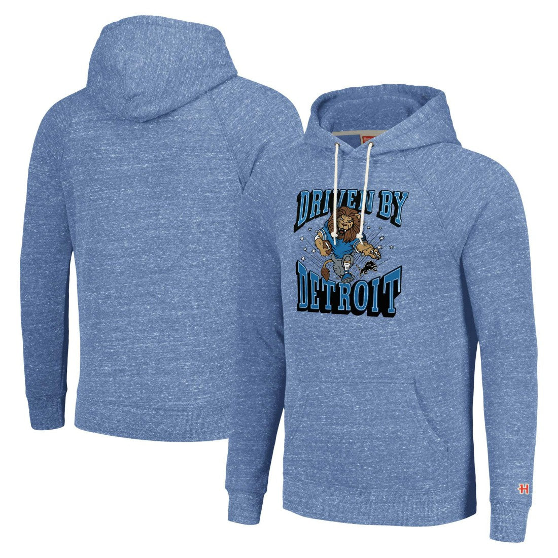 Detroit Lions Homage Unisex Hyperlocal Raglan Pullover Hoodie Blue - NFL