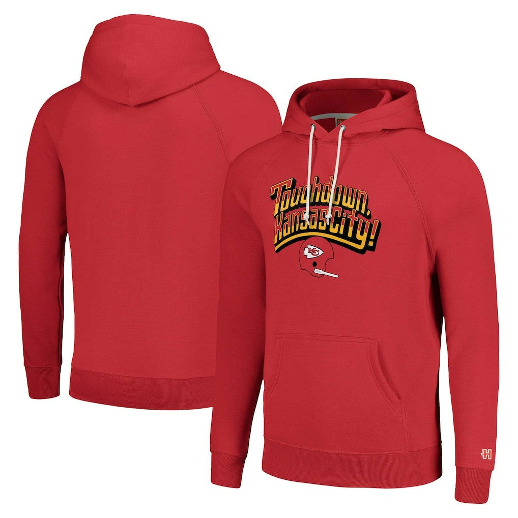 Kansas City Chiefs Homage Unisex Hyperlocal Raglan Pullover Hoodie Red - NFL
