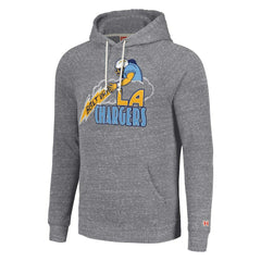 Los Angeles Chargers Homage Unisex Hyperlocal Raglan Pullover Hoodie Gray - NFL