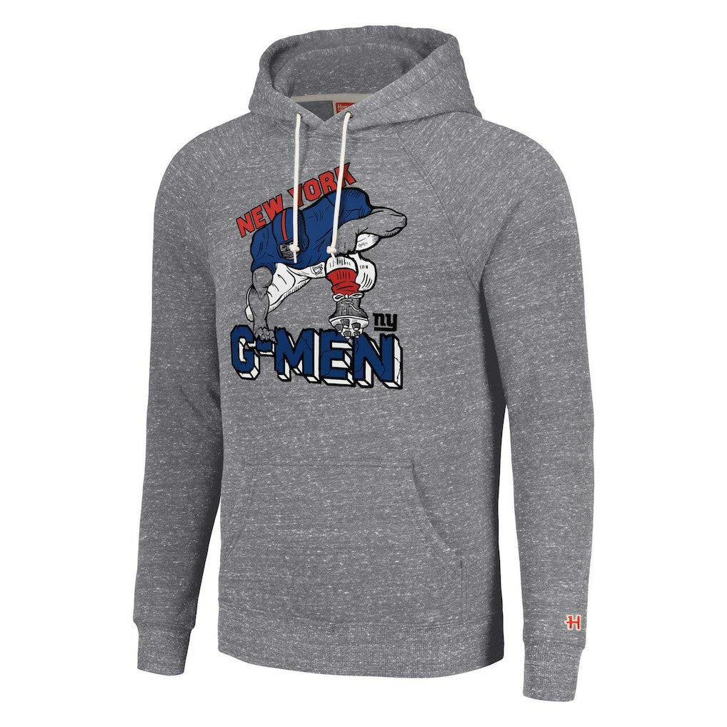 New York Giants Homage Unisex Hyperlocal Raglan Pullover Hoodie Gray - NFL