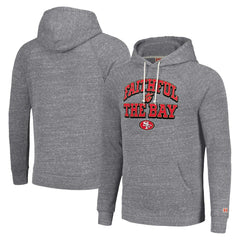 San Francisco 49ers Homage Unisex Hyperlocal Raglan Pullover Hoodie Gray - NFL