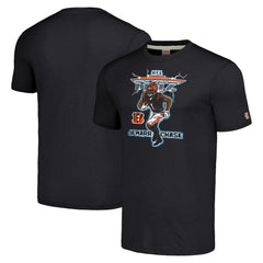 Ja'Marr Chase Cincinnati Bengals Homage Unisex NFL Blitz Player Tri-Blend T-Shirt Heathered Charcoal - NFL