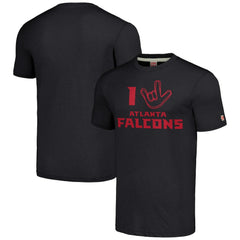 Atlanta Falcons Homage Unisex The NFL ASL Collection by Love Sign Tri-Blend T-Shirt Charcoal - NFL