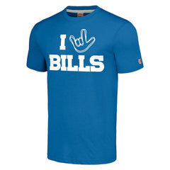 Buffalo Bills Homage Unisex The NFL ASL Collection by Love Sign Tri-Blend T-Shirt Royal - NFL