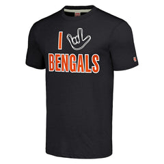 Cincinnati Bengals Homage Unisex The NFL ASL Collection by Love Sign Tri-Blend T-Shirt Charcoal - NFL