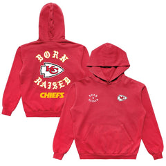 Kansas City Chiefs Born x Raised Unisex Pullover Hoodie Red - NFL