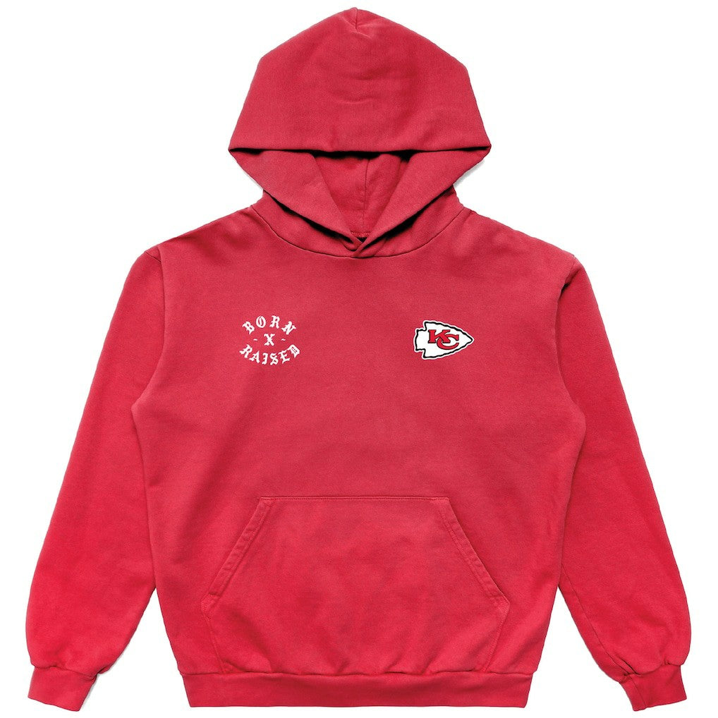 Kansas City Chiefs Born x Raised Unisex Pullover Hoodie Red - NFL