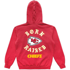 Kansas City Chiefs Born x Raised Unisex Pullover Hoodie Red - NFL