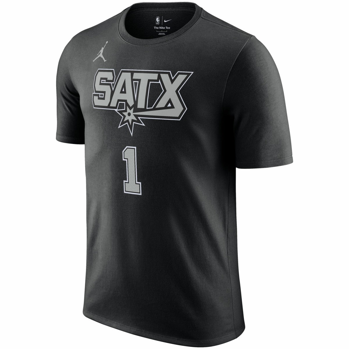 NBA - Victor Wembanyama San Antonio Spurs Jordan Brand 2022/23 Statement Edition Name & Number T-Shirt - Black