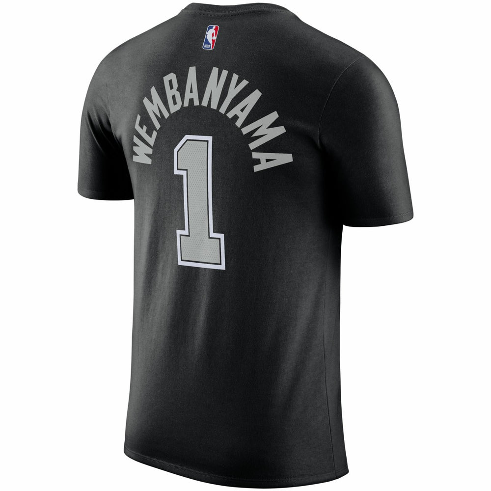 NBA - Victor Wembanyama San Antonio Spurs Jordan Brand 2022/23 Statement Edition Name & Number T-Shirt - Black