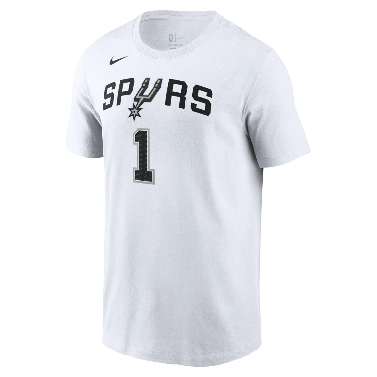 Nike - Victor Wembanyama San Antonio Spurs Icon 2022/23 Name & Number T-Shirt - White