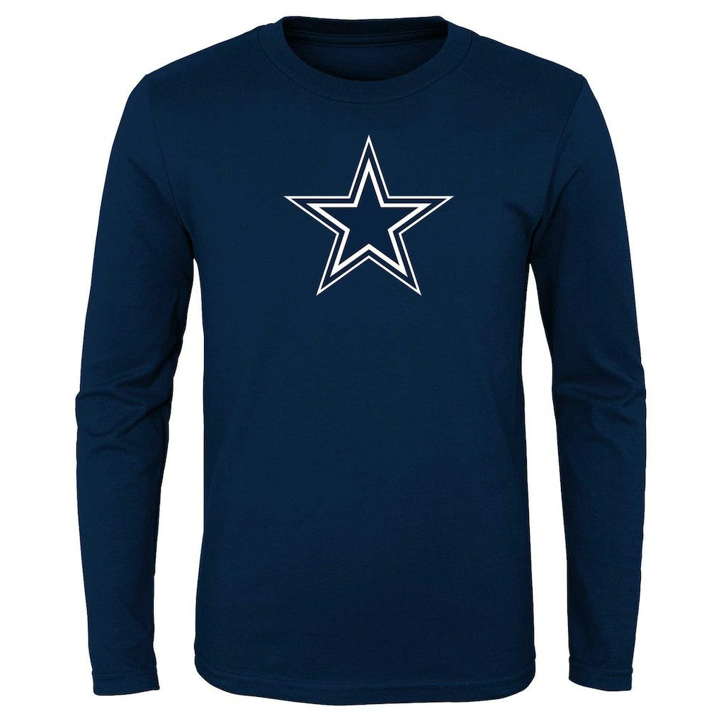 Dallas Cowboys Preschool Primary Logo Long Sleeve T-Shirt Navy - NFL