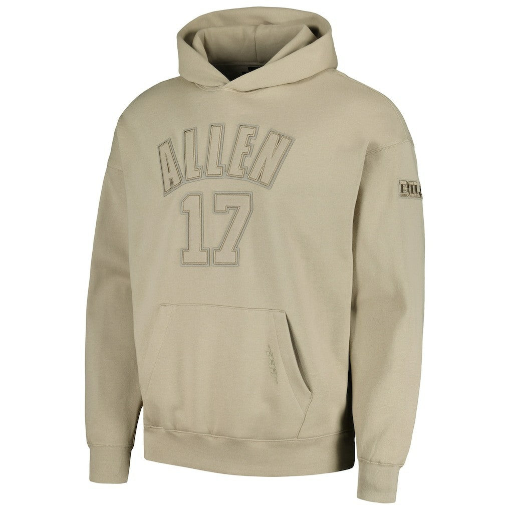 Josh Allen Buffalo Bills Pro Standard Player Name & Number Pullover Hoodie Tan - NFL
