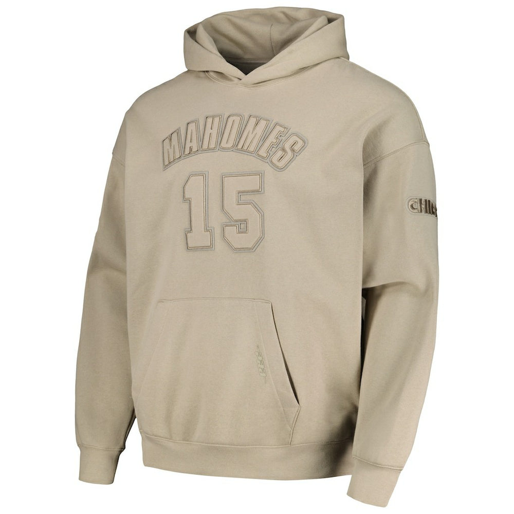 Kansas City Chiefs Pro Standard Player Name & Number Pullover Hoodie Tan - NFL