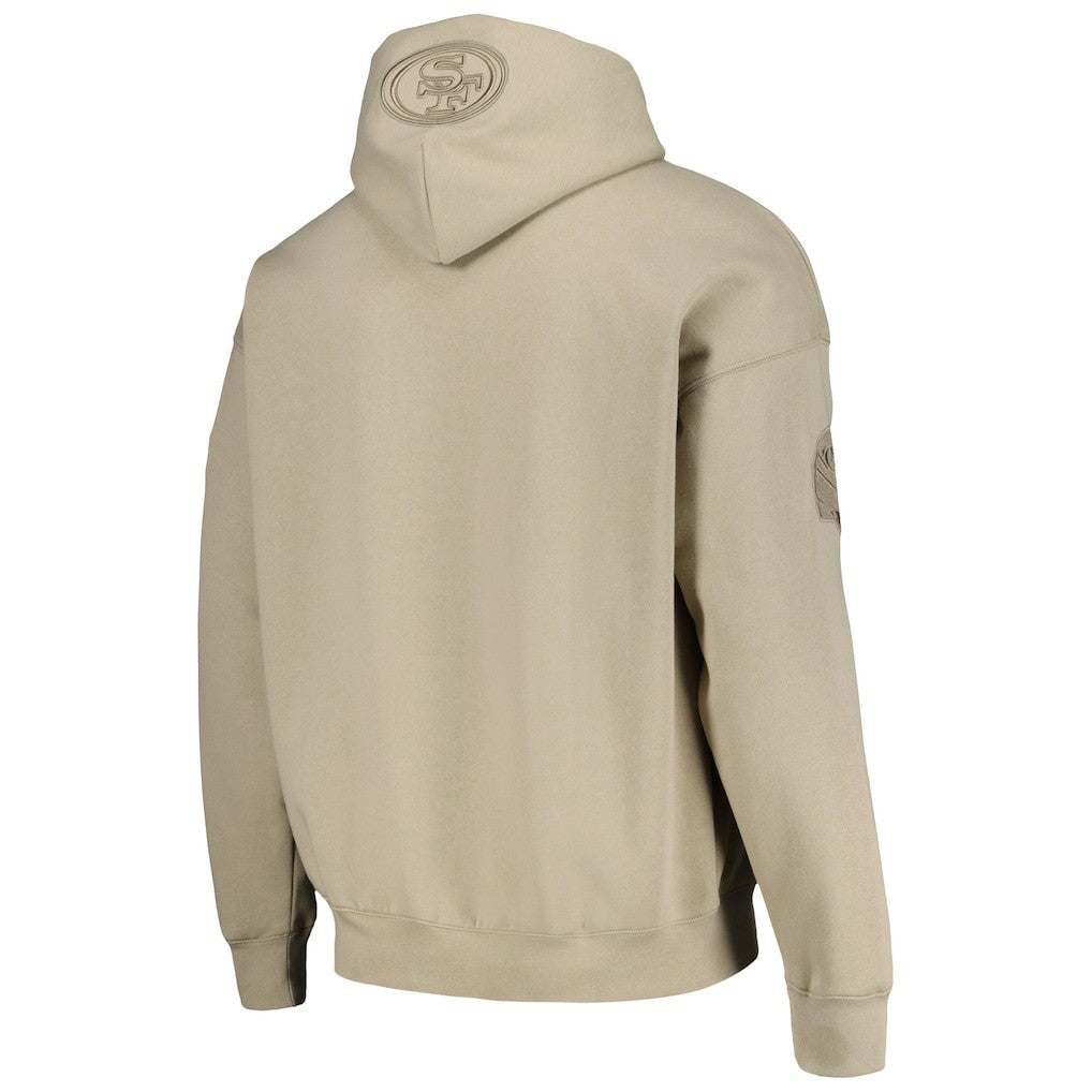 Christian McCaffrey San Francisco 49ers Pro Standard Player Name & Number Pullover Hoodie Tan - NFL