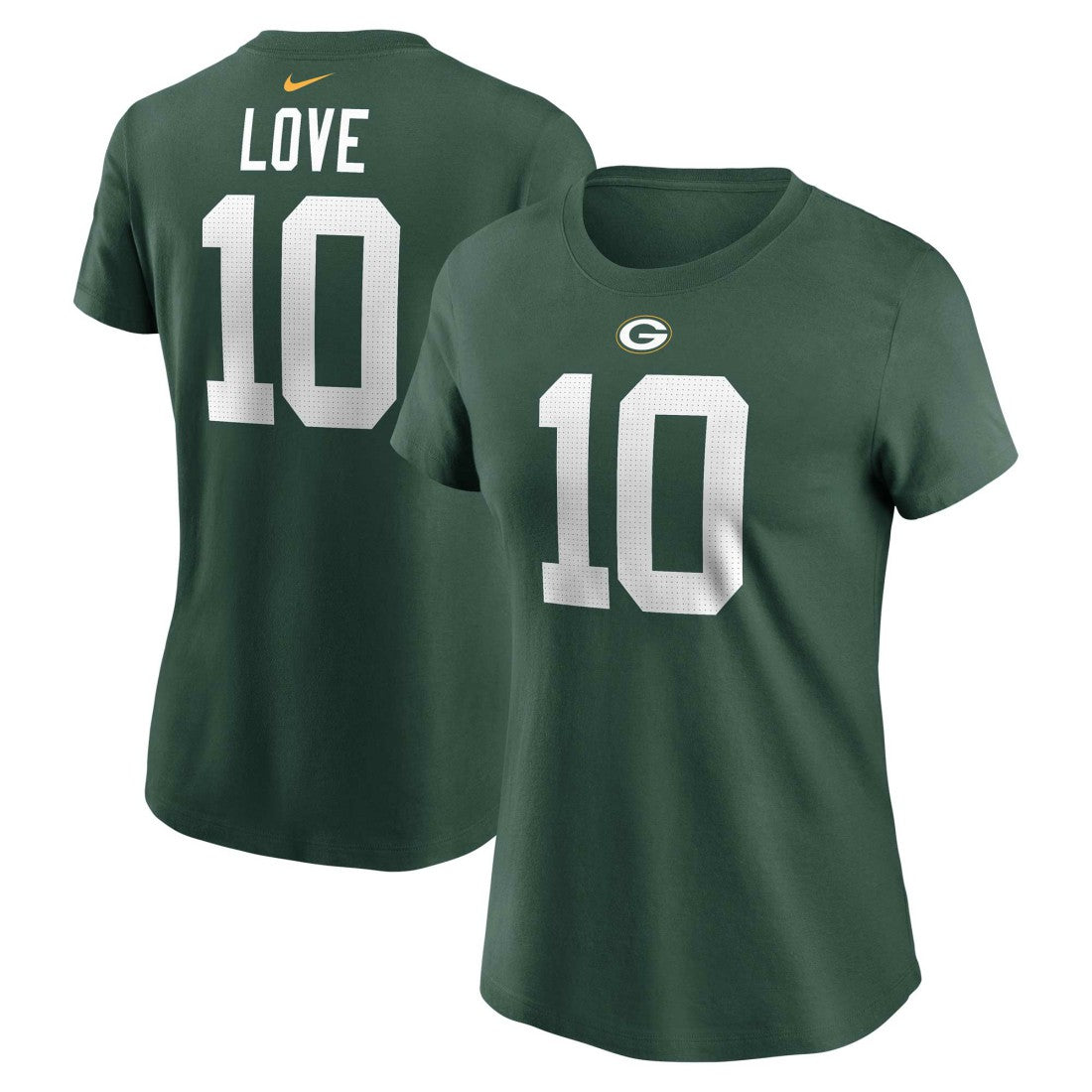 Jordan Love Green Bay Packers Women's Player Name & Number T-Shirt Green - Nike